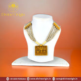 5 line tulsi mala with shrimn narayan locket